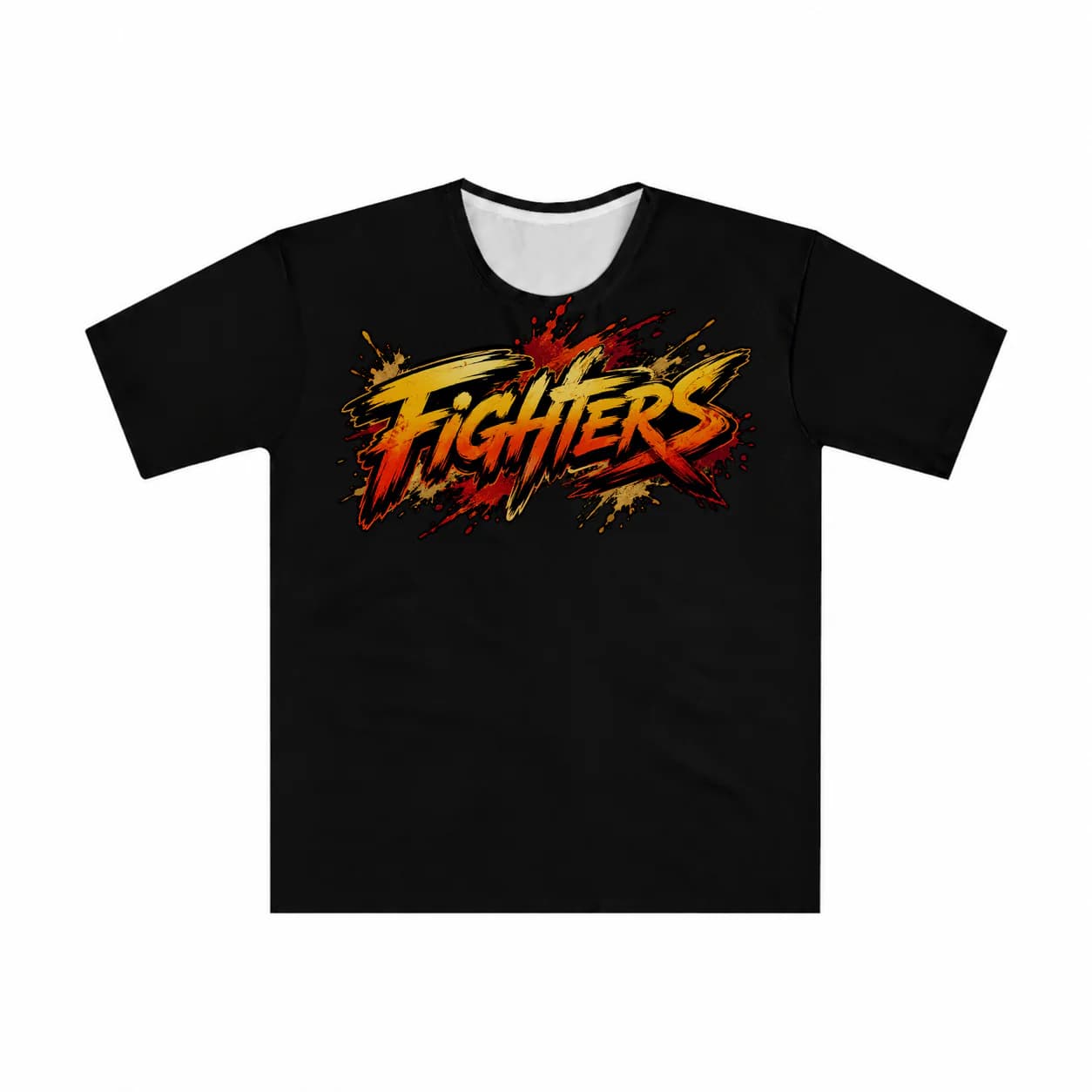 Grappling Men black performance tee garment front mockup