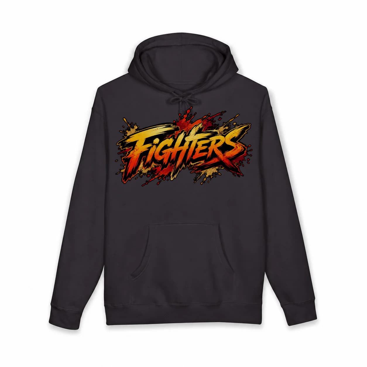 Grappling Women black hoodie garment front mockup