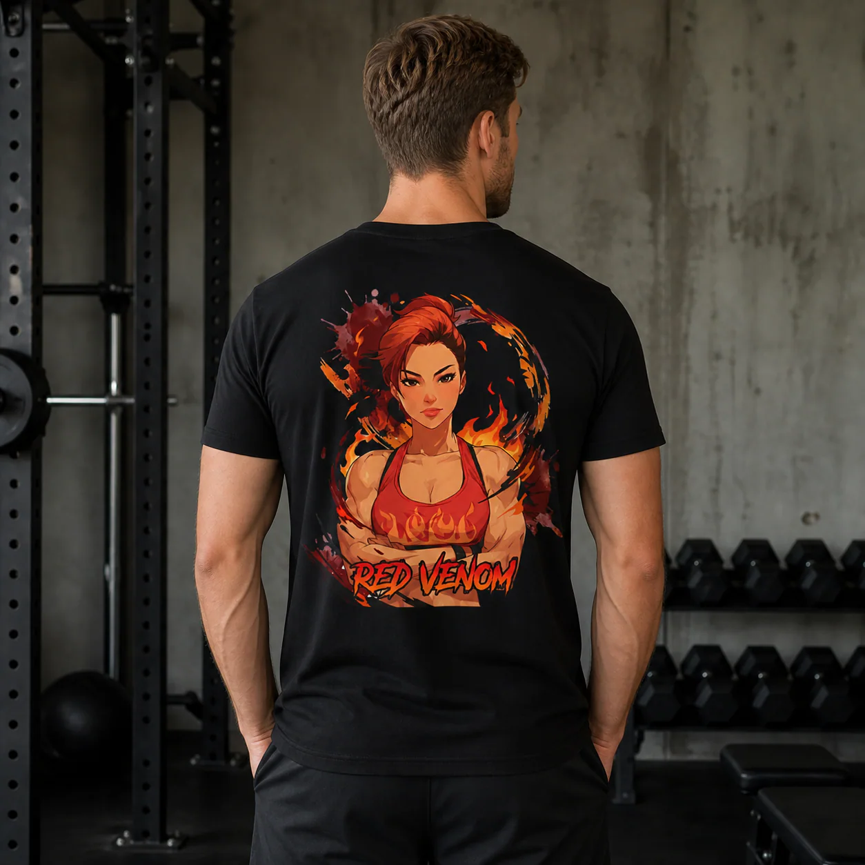 Red Venom apparel mockup