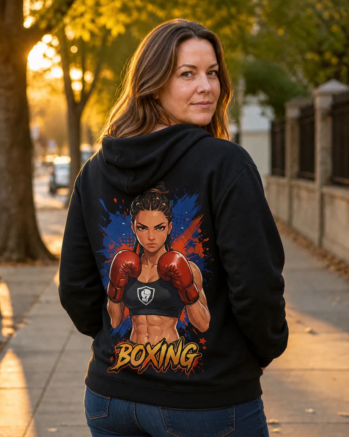 Boxing Fighters black hoodie