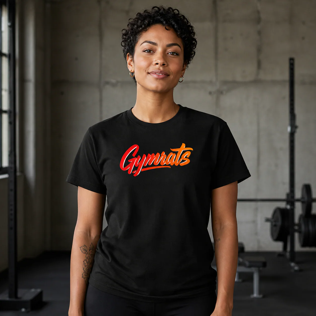 Person wearing Wild Ember cotton T-shirt